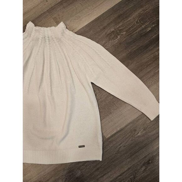 Collection L White Knit Women's Turtleneck Sweater size 12 - Picture 5 of 10